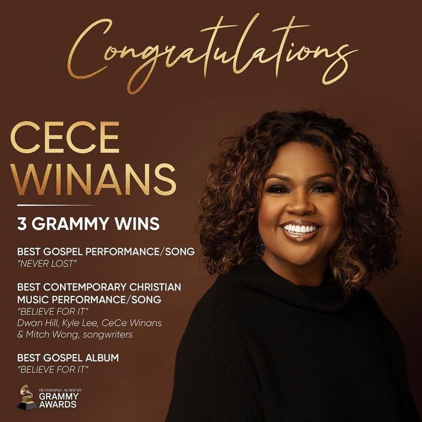 CeCe Winans Wins Three Awards at 64th Annual GRAMMYs – BCNN1 WP